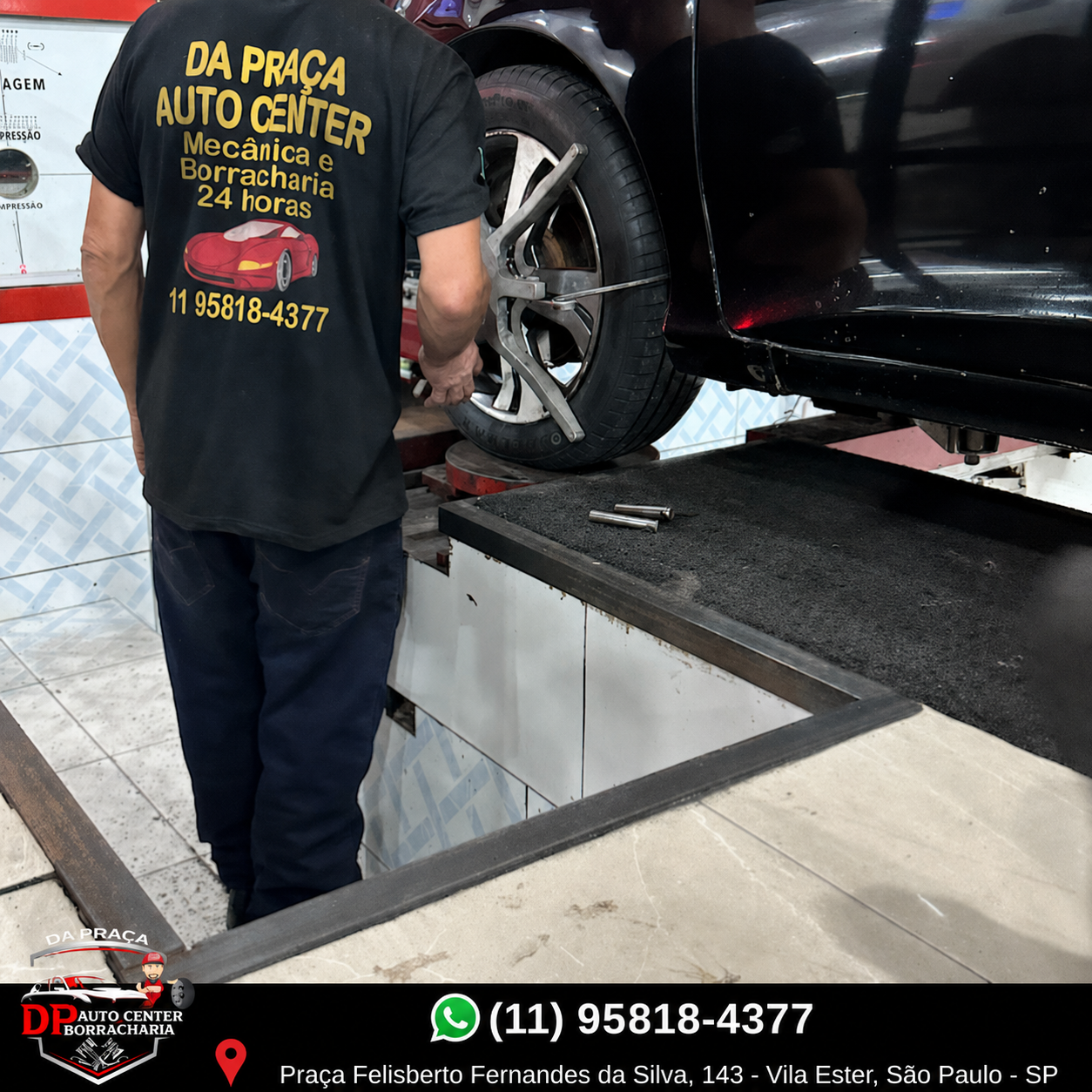 Balanceamento de rodas na DP Auto Center